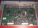 Tarjeta de switch de red (alto grado) — Tarjetas de circuito. Tarjeta de switch de red con muchos chips.
