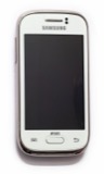 Smartphone moderno — Celulares y tabletas. Smartphone con pantalla táctil (retirar batería y tapa).