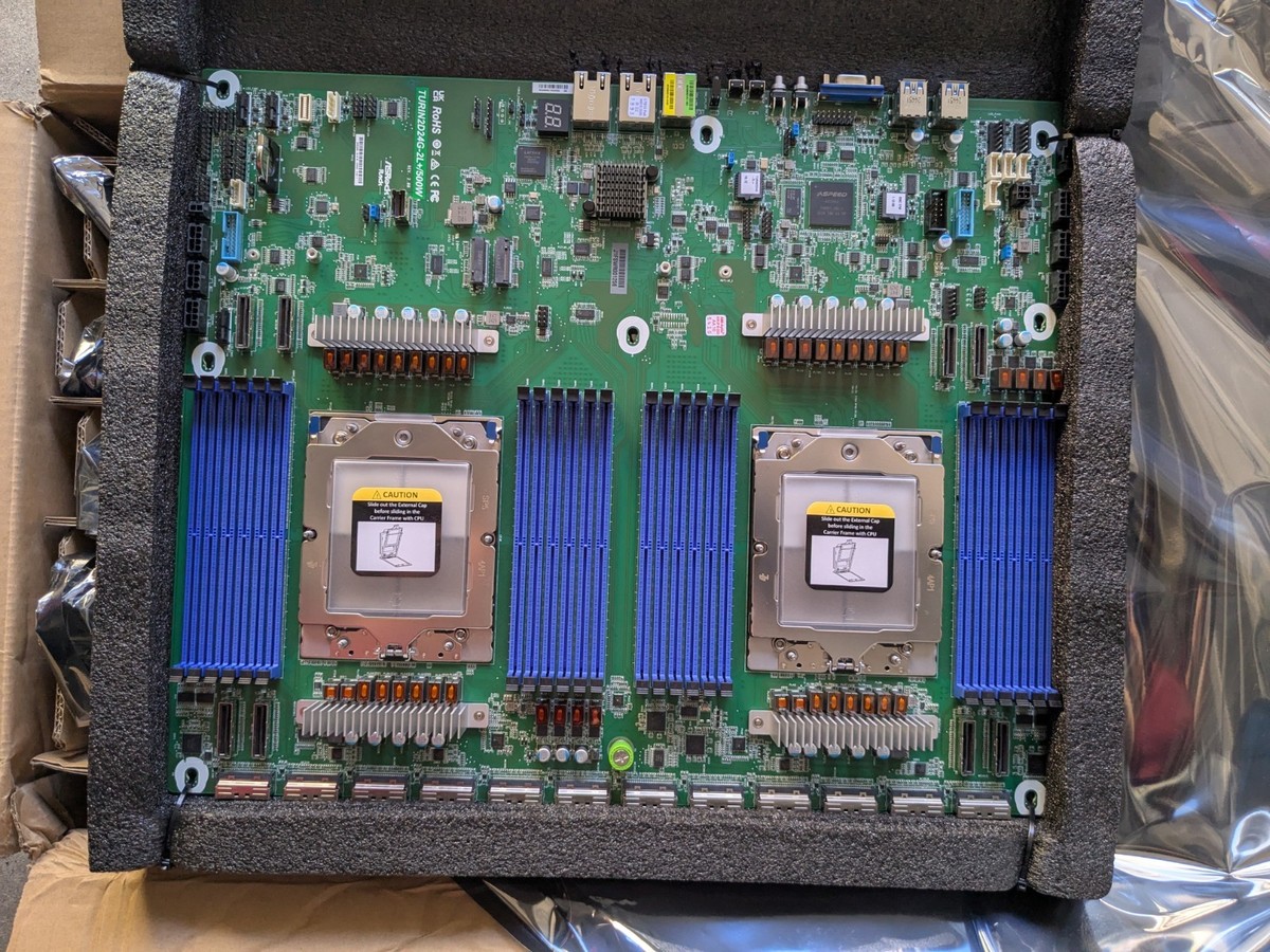 Tarjeta madre de servidor de doble socket, embalada para su traslado